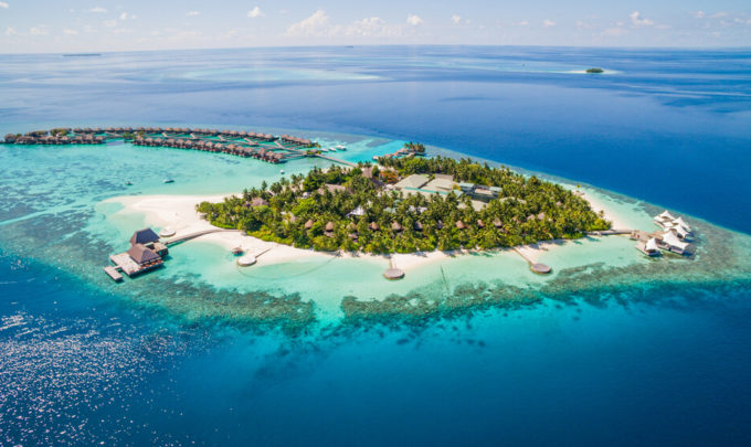 cidade flutuante das Maldivas