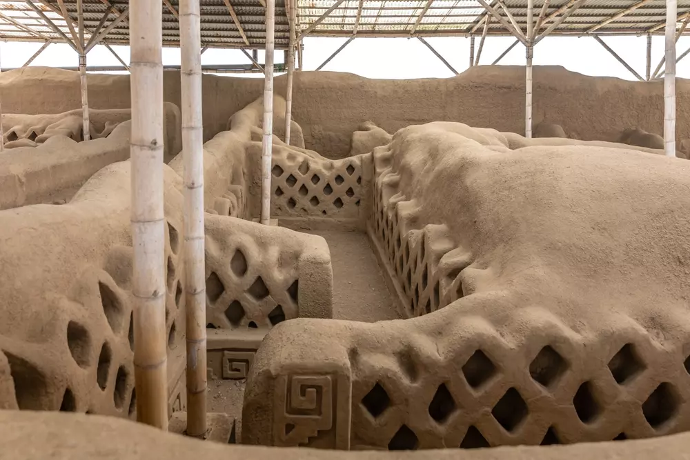 Sítio arqueológico da Cidade Sagrada de Caral-Supe, no Peru