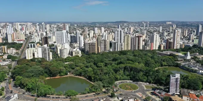 Vista panorâmica de Goiânia, uma das cidades mais arborizadas do mundo