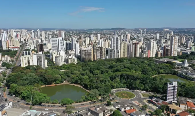 Vista panorâmica de Goiânia, uma das cidades mais arborizadas do mundo